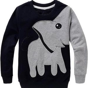 Boys Sweatshirts Elephant Pullover T-Shirts Toddler Cotton Cute Tops Tee